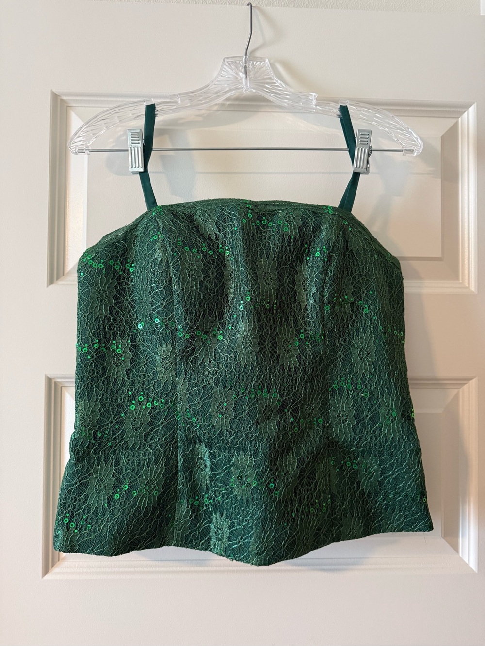 NWOT Green Corset Top